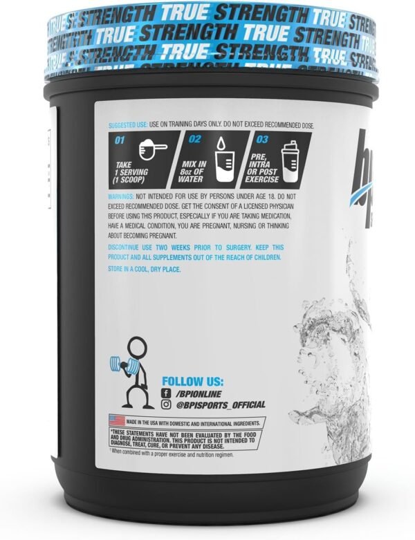 BPI Sports 100% Monohidrato de Creatina Micronizada - 1000 gr - 200 Porciones (1000 gr)