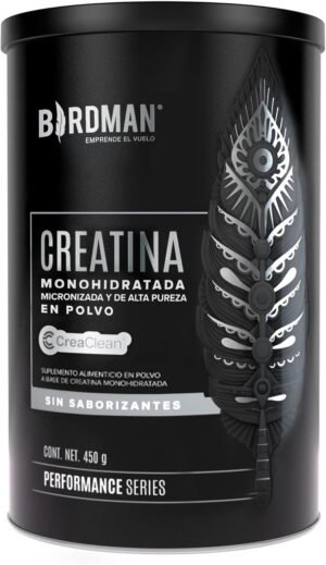 71pO+yN1csL._AC_SL1500_ BIRDMAN | Creatina Monohidratada de Alta Pureza En Polvo Sin Sabor, Preworkout, Alto Rendimiento | 90 Servicios | 450g.
