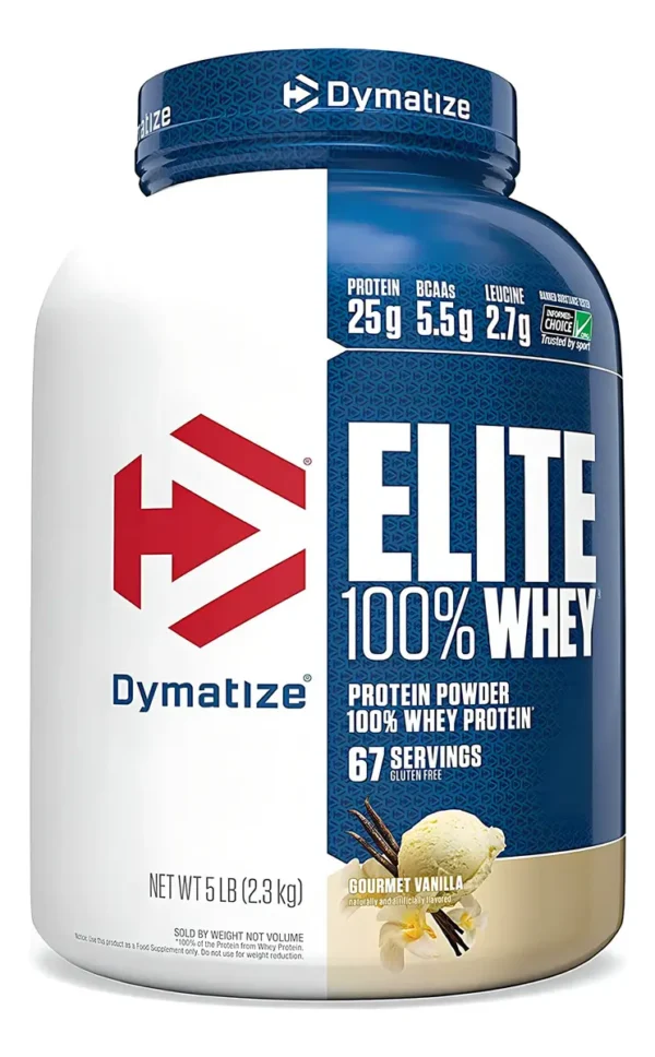 D_NQ_NP_2X_620761-MLA99509506830_112025-F Elite 100% Whey Proteína 5 Lbs Vainilla Dymatize 2.3 kg
